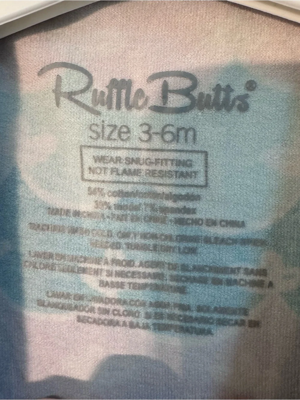 RuffleButts Baby Girls Mermaid Scale Footed Sleeper Pink Purple Aqua 3-6M